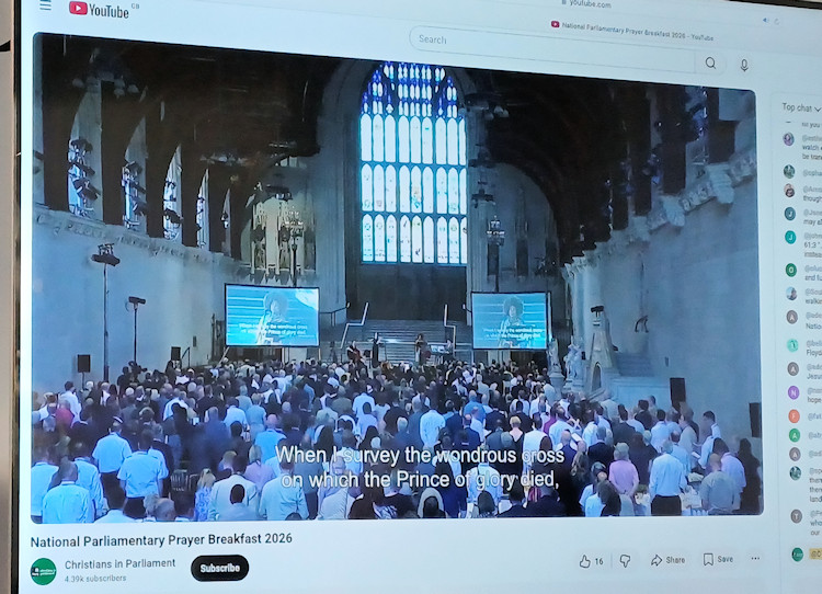 Norwich group join Parliamentary prayer breakfast